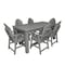 Highwood Usa Hamilton 7pc Rectangular Counter Height Outdoor Patio Furniture Dining Set 84 x 42 AD-ST7HM2CO5BA-CGE - alternate 1